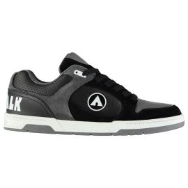 Boty Airwalk Throttle Junior Boys Skate Shoes Black/Grey Velikost - UK5,5 (euro 38,5)