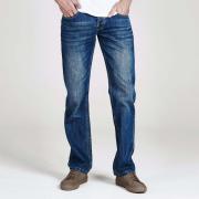 Firetrap Leather Belt Mens Jeans Reg Mid Wash