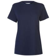 Rock and Rags Crew T Shirt Ladies Navy