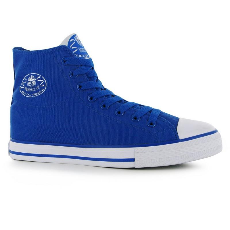 Dunlop Junior Canvas High Top Trainers Blue, Velikost: UK6 (euro 39)