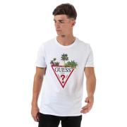 Tričko Guess Mens Palm Tree T-Shirt White