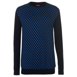 Slazenger Golf Fashion Sweater Mens Black/Blue Velikost - XL