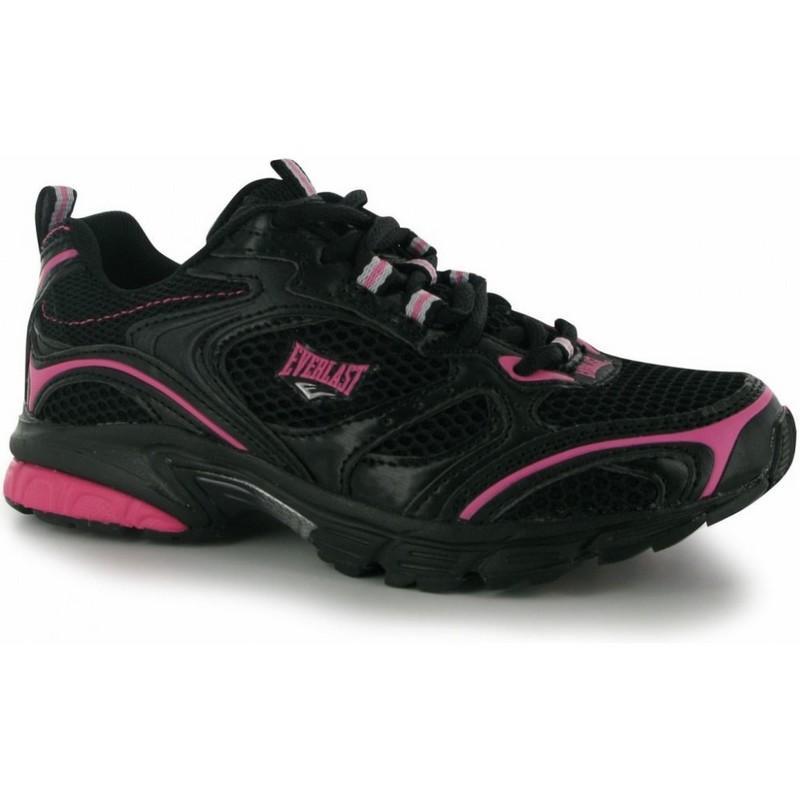 Dámské sportovní boty Everlast Jog II - černo/růžové šněrovací, Velikost: UK8 (euro 42)