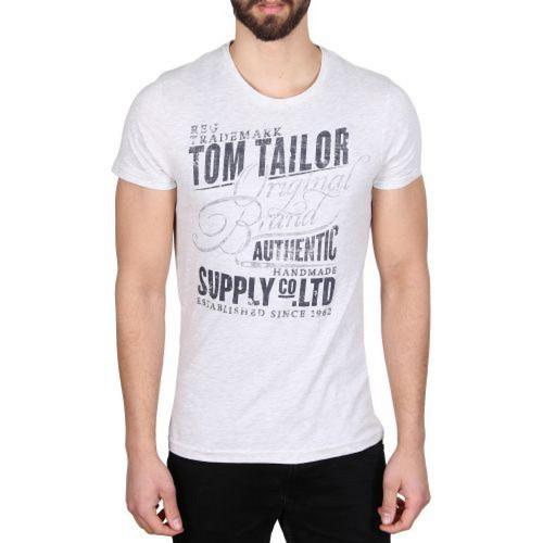 Pánské triko Tom Tailor White , Velikost: S