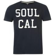 Tričko SoulCal Logo T Shirt Mens Navy